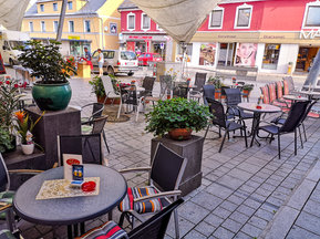 Gastgarten im Eiscafé Bella Vista